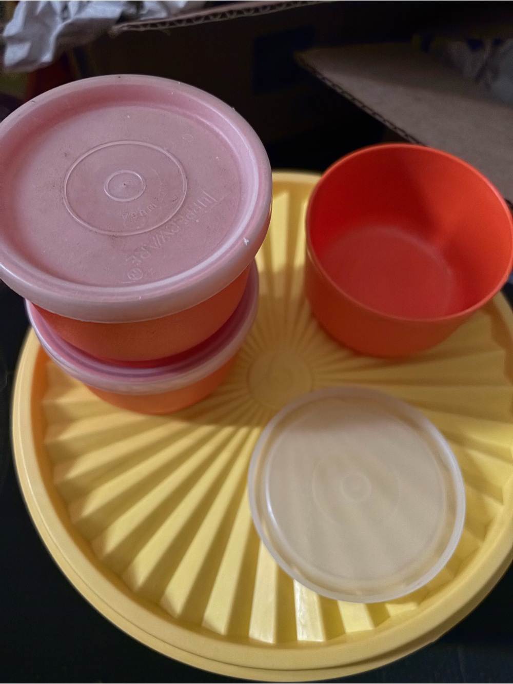 Vintage Tupperware Snack Cups